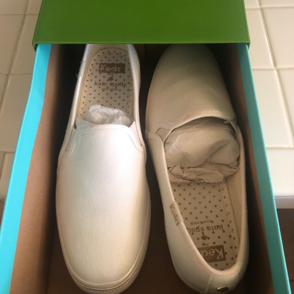 NIB Triple decker white Keds & Kate spade shoes - Picture 4 of 6